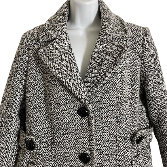 Gallery New York Bouncy Wool Fully Lined Button Up Coat - Picture 2 of 8